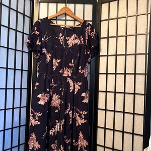 Torrid Floral Dress Size 0 L 12